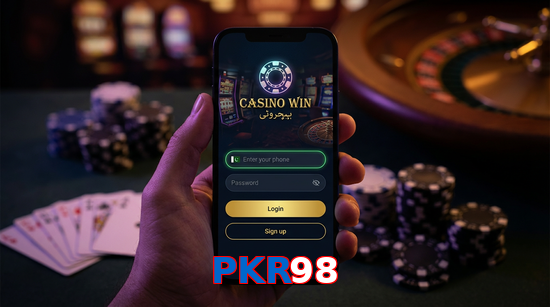 Main screen of PKR98 login page for PK players